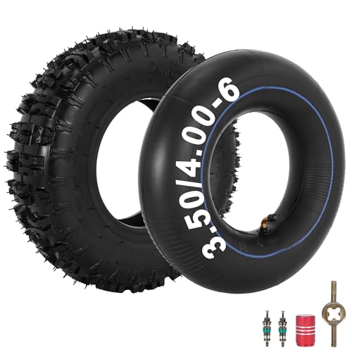 4.10-6 4.10/3.50-6 Zoll Reifen und Innenrohr mit TR87 gebogenem Ventilstamm für 4-Räder ATV Quad Rasenmäher Schubkarren Go Kart Schneegebläse Traktoren Handtrucks Trolleys Mini Bike Heavy Duty Teile 4.10-6 4.10/3.50-6 Zoll Reifen und Innenrohr mit TR87 gebogenem Ventilstamm für 4-Räder ATV Quad Rasenmäher Schubkarren Go Kart Schneegebläse Traktoren Handtrucks Trolleys Mini Bike Heavy Duty Teile von RUTU