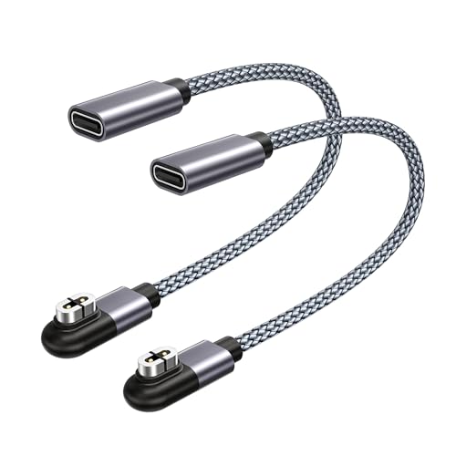 RUXELY USB C zu Shokz Kopfhörer Kabel Ladeadapter 2er-Pack,Shokz Magnetischer Adapter,Type-C kurzes Ladekabel für AfterShokz Aeropex AS800,Open Run S803,OpenRun Pro S810,Openrun Mini,OpenComm 2 UC von RUXELY