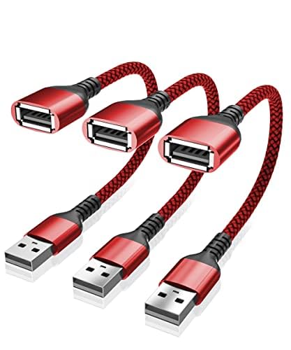 RUXELY USB Datenblocker Kabel 3-Stück,USB A Data Defender Adapter,Schützt vor Hackern und Viren,die Privatsphäre und Datensicherheit,Nur Power-Ladegerät mit Datenblocker für Tablets,USB Datenschutz von RUXELY