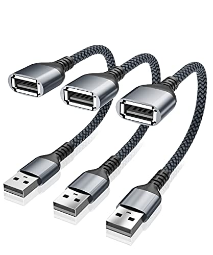 RUXELY USB Datenblocker Kabel 3-Stück,USB A Data Defender Adapter,Schützt vor Hackern und Viren,die Privatsphäre und Datensicherheit,Nur Power-Ladegerät mit Datenblocker für iPad,Samsung Galaxy Handys von RUXELY