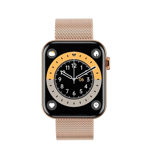 RUXINGX Smartwatch Damen mit Telefonfunktion, HD-Touchscreen, 120+ Sportmodi, Pulsuhr, SpO2 Menstruationszyklus Schlafmonitor, IP68 iOS/Android Roségold RUXINGX Smartwatch Damen mit Telefonfunktion, HD-Touchscreen, 120+ Sportmodi, Pulsuhr, SpO2 Menstruationszyklus Schlafmonitor, IP68 iOS/Android Roségold von RUXINGX