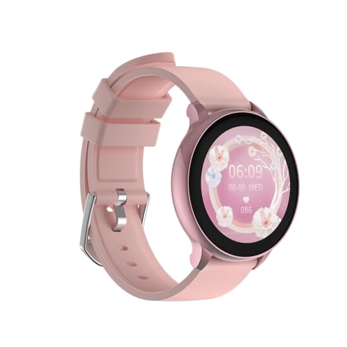 RUXINGX Smartwatch Damen mit Telefonfunktion 1.32" HD Voll Touch Screen, Armbanduhr mit SpO2 Pulsuhr Menstruationszyklus Schlafmonitor Schrittzähler Kalorien Fitness Tracker IP68 iOS Android Rosa RUXINGX Smartwatch Damen mit Telefonfunktion 1.32" HD Voll Touch Screen, Armbanduhr mit SpO2 Pulsuhr Menstruationszyklus Schlafmonitor Schrittzähler Kalorien Fitness Tracker IP68 iOS Android Rosa von RUXINGX