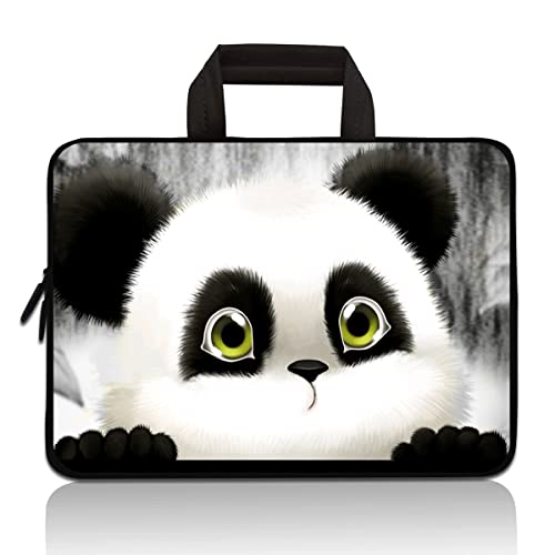 RUYIDAY Universal 7-9 Zoll Kinder Tablet Hülle - Tragbare Neopren Tragetasche für iPad Mini, Acer, ASUS - Niedlicher Panda von RUYIDAY