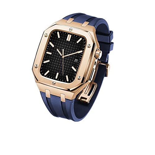 RVHAOODI 45 mmSteelmetalcase+CRARTFORAPPLEWATCHBAND87MODKIT , FluorinerubberwatchBandForiWatchSeries6SE54ModificationKit44mm42mm RVHAOODI 45 mmSteelmetalcase+CRARTFORAPPLEWATCHBAND87MODKIT , FluorinerubberwatchBandForiWatchSeries6SE54ModificationKit44mm42mm von RVHAOODI