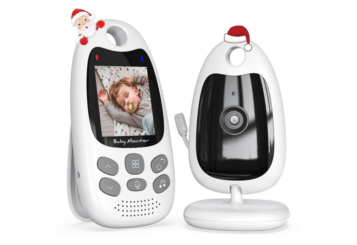 RWEUOQ Babyphone Babyphone mit Kamera Tragbares Vox-Funktion Temperatursensor, Nachtsicht-Video-Babyfon 2,4 Ghz, Intelligentes Standby, 1-tlg., Baby monitor Gegensprechanlage Schlaflieder Lange Akkulaufzeit, 720p, für Babys und ältere Personen, andere zu betreuende Familienmitglieder RWEUOQ Babyphone Babyphone mit Kamera Tragbares Vox-Funktion Temperatursensor, Nachtsicht-Video-Babyfon 2,4 Ghz, Intelligentes Standby, 1-tlg., Baby monitor Gegensprechanlage Schlaflieder Lange Akkulaufzeit, 720p, für Babys und ältere Personen, andere zu betreuende Familienmitglieder von RWEUOQ