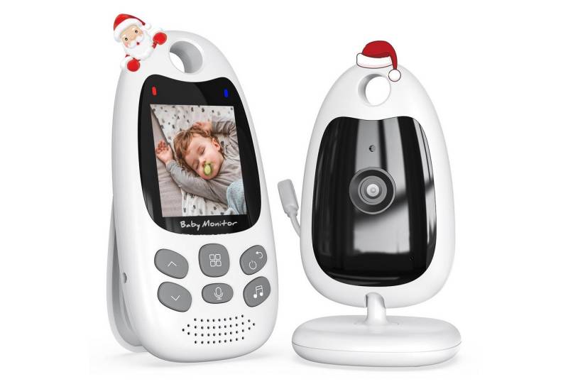 RWEUOQ Babyphone Babyphone mit Kamera Tragbares Vox-Funktion Temperatursensor, Nachtsicht-Video-Babyfon 2,4 Ghz, Intelligentes Standby, 1-tlg., Baby monitor Gegensprechanlage Schlaflieder Lange Akkulaufzeit, 720p, für Babys und ältere Personen, andere zu betreuende Familienmitglieder von RWEUOQ
