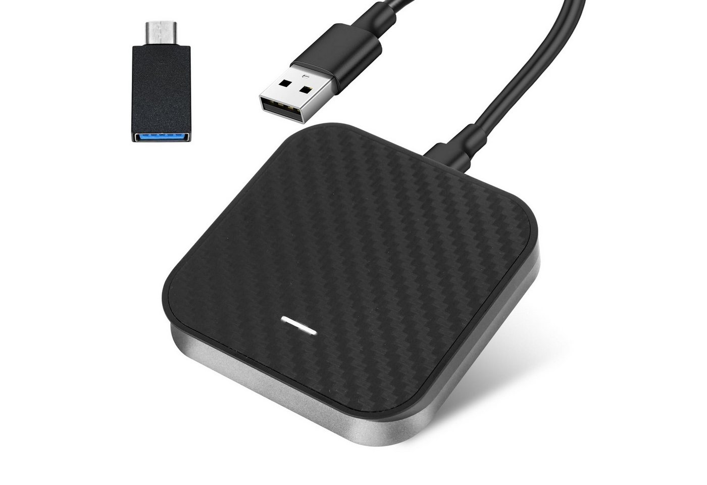RWEUOQ CarPlay/Auto 2-in-1 Wireless Adapter, Wireless Adapter 5GHz WiFi Adapter, Latenzfrei, kompatibel mit iOS 10 und Android 11 und höher RWEUOQ CarPlay/Auto 2-in-1 Wireless Adapter, Wireless Adapter 5GHz WiFi Adapter, Latenzfrei, kompatibel mit iOS 10 und Android 11 und höher von RWEUOQ