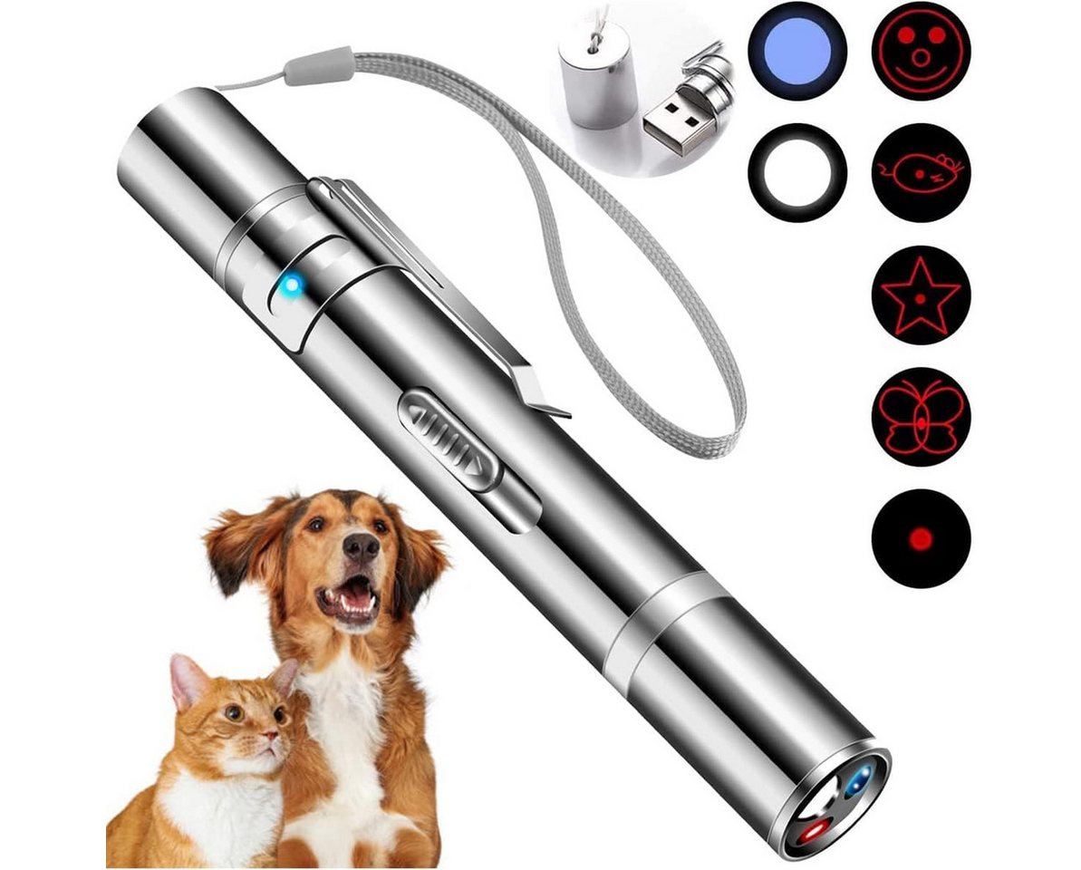 RWEUOQ Laserpointer Laserpointer für Katzen Hund Spielzeug Katzenspielzeug USB, 7 in 1und 5 Muster LED Pointer Interaktives Katzenspielzeug RWEUOQ Laserpointer Laserpointer für Katzen Hund Spielzeug Katzenspielzeug USB, 7 in 1und 5 Muster LED Pointer Interaktives Katzenspielzeug von RWEUOQ