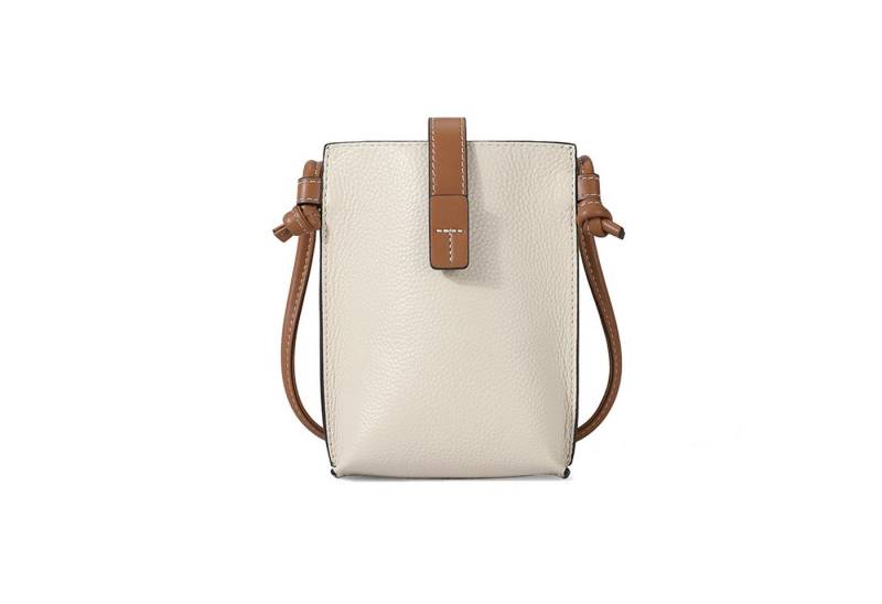 RWEUOQ Smartphone-Hülle Handyfach Handytasche Damen Schultertasche Beige, Kleine Handy Umhängetasche Tasche Geldbörse von RWEUOQ