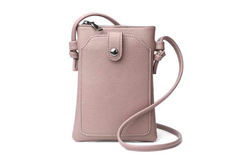 RWEUOQ Smartphone-Hülle Handyfach Handytasche Handygeldbörse Rosa, Schultertasche Kleine Handy Umhängetasche Tasche Geldbörse Minibag von RWEUOQ