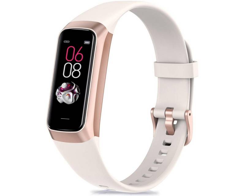 RWEUOQ Smartwatch mit Blutdruckmessung mit 70+ Zifferblätter &25 Sportmodi Fitnessuhr Fitnessuhr mit Zubehör für umfassendes Gesundheitsmanagement, Smartwatch, Magnetisches Ladegerät, Benutzerhandbuch, 70+ Zifferblätter, 25 Sportmodi, Herzfrequenz, 3ATM wasserdicht von RWEUOQ