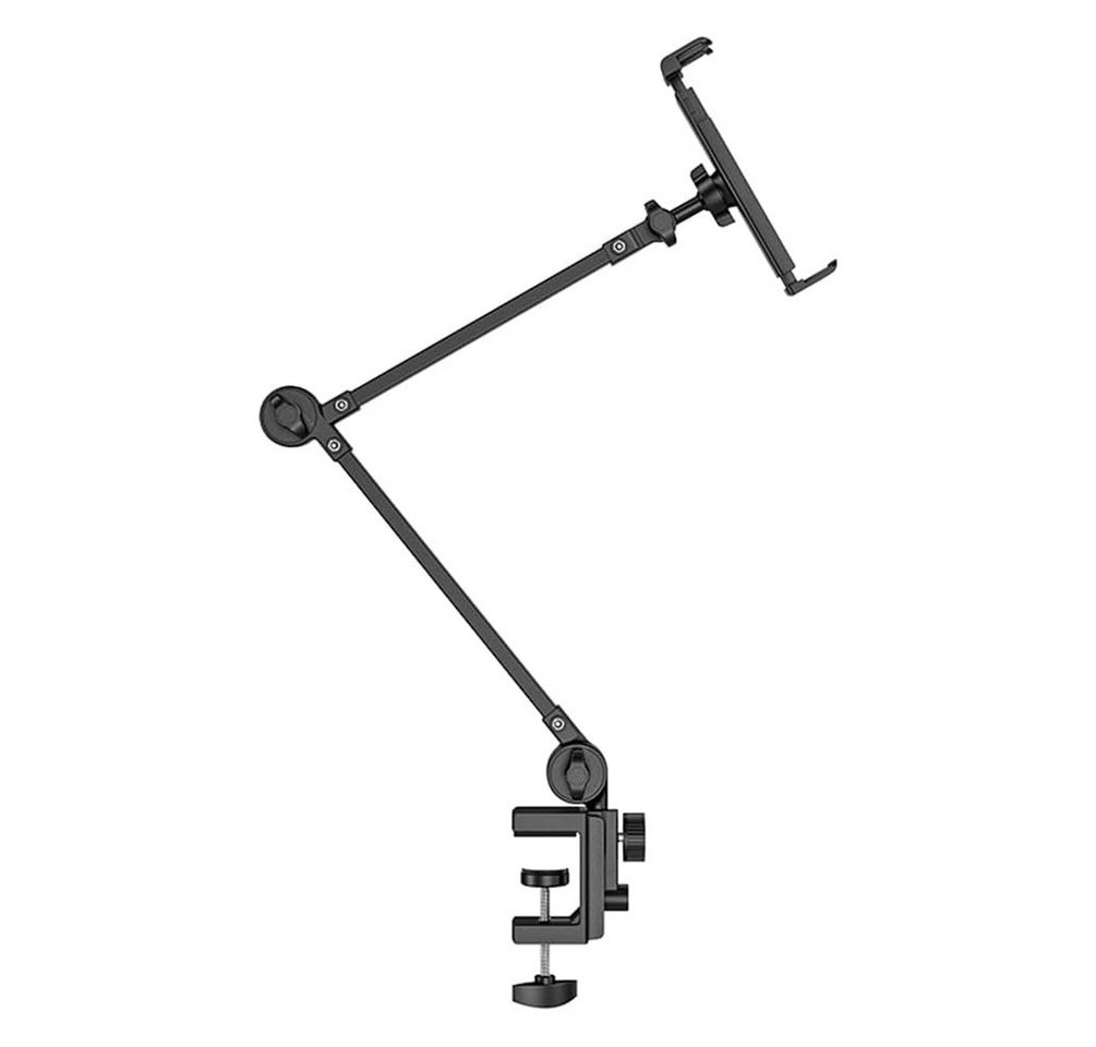 RWEUOQ Tablet Ständer Halterung, Verstellbarer Tablet-Halter für Schreibtisch Tablet-Halterung, (bis 10,20 Zoll, Flexibler Tablet-Halter für Bett, 1-tlg., Tablet Ständer mit Drehbarem Metallarm, 360° Drehbar, Höhenverstellbar, Schwenkarm, Tischklemme) RWEUOQ Tablet Ständer Halterung, Verstellbarer Tablet-Halter für Schreibtisch Tablet-Halterung, (bis 10,20 Zoll, Flexibler Tablet-Halter für Bett, 1-tlg., Tablet Ständer mit Drehbarem Metallarm, 360° Drehbar, Höhenverstellbar, Schwenkarm, Tischklemme) von RWEUOQ