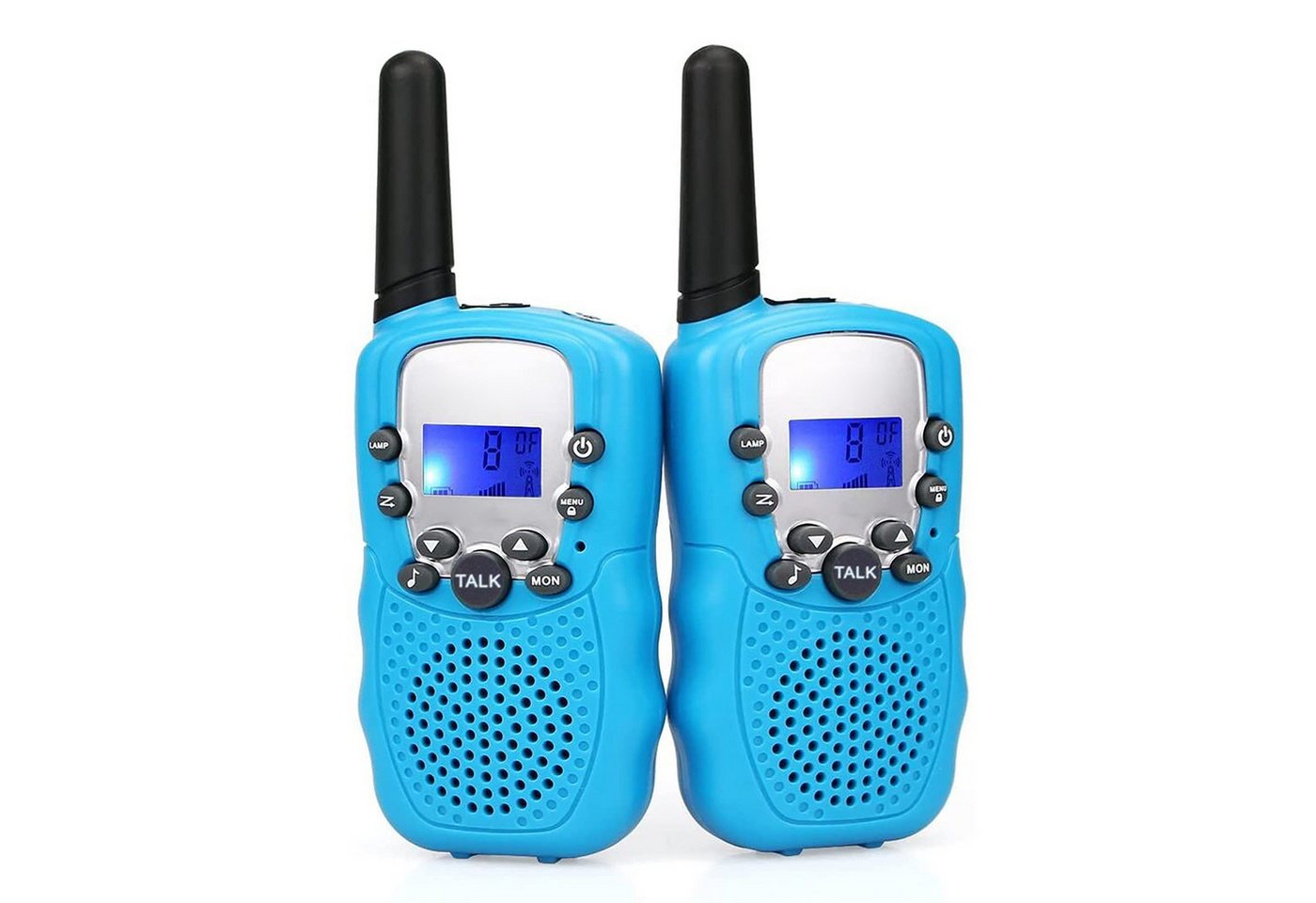 RWEUOQ Walkie Talkie Tragbares Kinder-Walkie-Talkie, mit LCD-Bildschirm, (Spielzeug Wiederaufladbar für Innen Draußen Aktivität, 2-St., 8 Kanal Funkgerät mit VOX Funktion LED Taschenlampe), Geschenke für 3-12 jährige Jungen Mädchen, 3 Meilen Reichweite von RWEUOQ