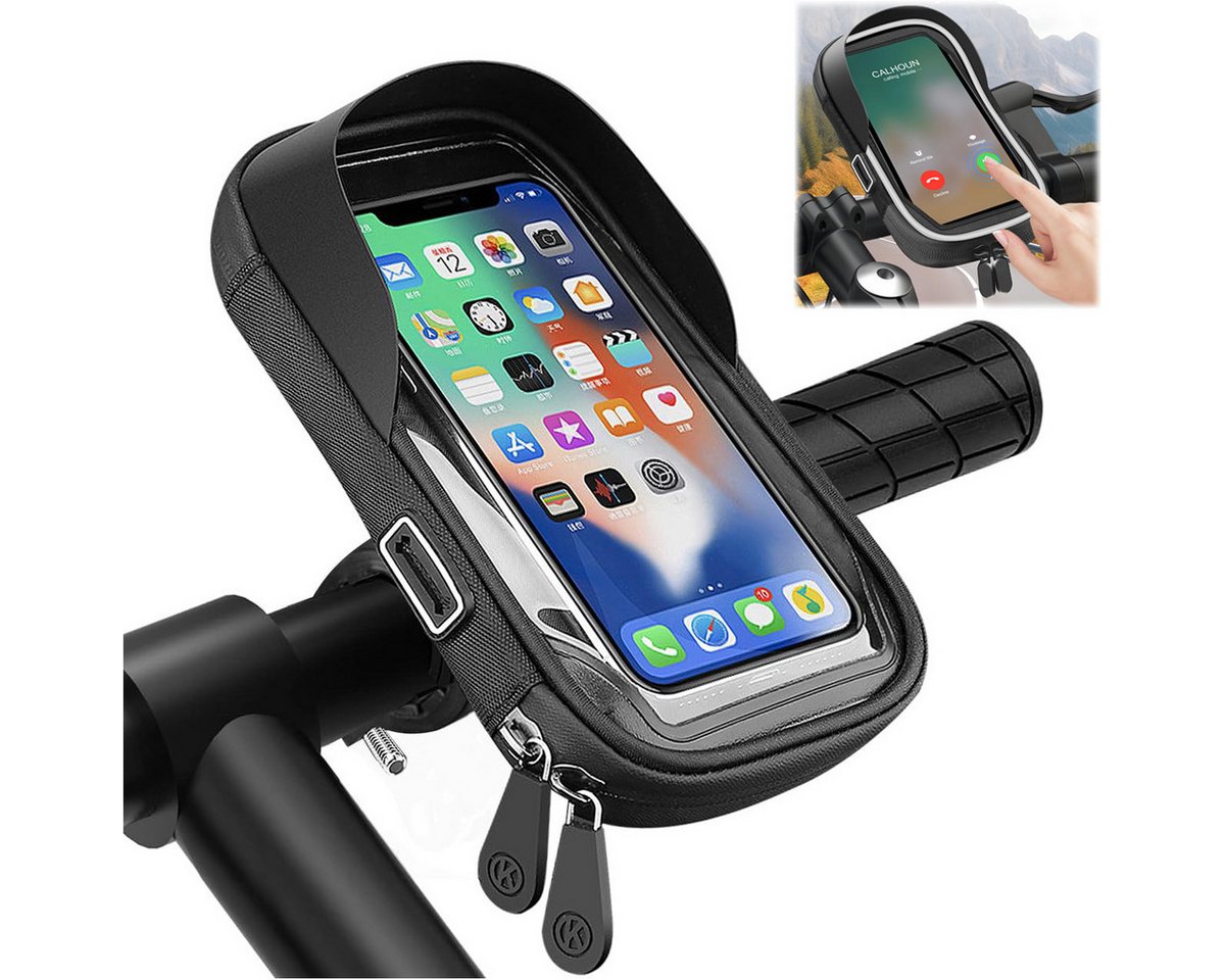 RWEUOQ Wasserdicht Handyhalterung Handyhalter Fahrrad Lenkertasche Halter Smartphone-Halterung, (bis 6,40 Zoll, 1-tlg., 360° Drehbarem Fahrradhalterung Handy Halterung Fahrradlenker Tasche, Fahrradtasche mit Regenhaube für 6,4 Zoll Smartphone GPS) RWEUOQ Wasserdicht Handyhalterung Handyhalter Fahrrad Lenkertasche Halter Smartphone-Halterung, (bis 6,40 Zoll, 1-tlg., 360° Drehbarem Fahrradhalterung Handy Halterung Fahrradlenker Tasche, Fahrradtasche mit Regenhaube für 6,4 Zoll Smartphone GPS) von RWEUOQ