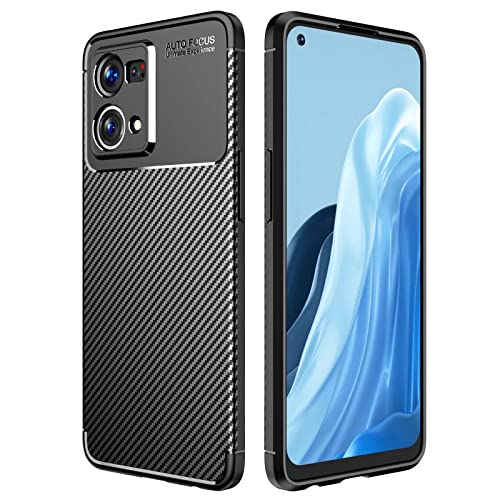 RWMM Handyhülle Kompatibel für vivo X80 Pro Hülle,Hohe Qualität TPU Abriebfest Stoßfest für vivo X80 Pro Weich Ultradünn Schutzhülle-Schwarz von RWMM