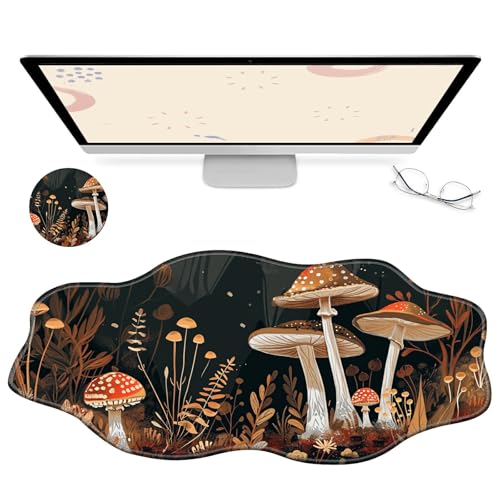 RWUTYTIUL Computer-Schreibtischmatte, wasserdichte Oberfläche, Schreibunterlage mit genähten Kanten, rutschfest, große Maus-Tastaturunterlage für Büro, Zuhause, Arbeit, Gamer, Laptop RWUTYTIUL Computer-Schreibtischmatte, wasserdichte Oberfläche, Schreibunterlage mit genähten Kanten, rutschfest, große Maus-Tastaturunterlage für Büro, Zuhause, Arbeit, Gamer, Laptop von RWUTYTIUL