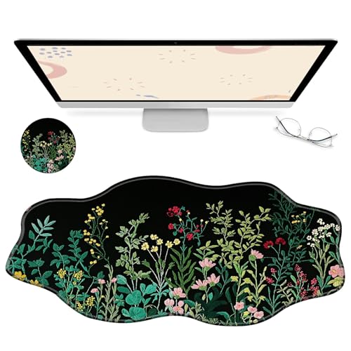 RWUTYTIUL Computer-Schreibtischmatte, wasserdichte Oberfläche, Schreibunterlage mit genähten Kanten, rutschfest, große Maus-Tastaturunterlage für Büro, Zuhause, Arbeit, Gamer, Laptop RWUTYTIUL Computer-Schreibtischmatte, wasserdichte Oberfläche, Schreibunterlage mit genähten Kanten, rutschfest, große Maus-Tastaturunterlage für Büro, Zuhause, Arbeit, Gamer, Laptop von RWUTYTIUL