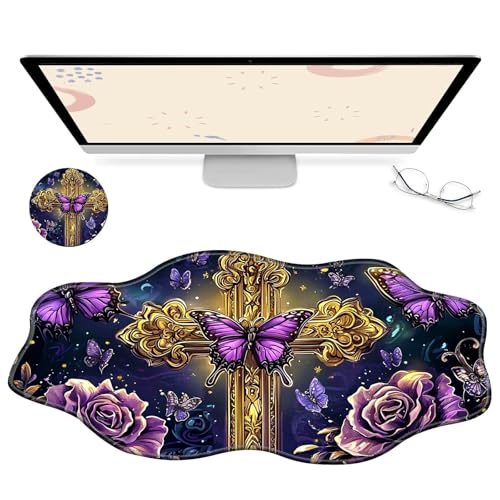 RWUTYTIUL Computer-Schreibtischmatte, wasserdichte Oberfläche, Schreibunterlage mit genähten Kanten, rutschfest, große Maus-Tastaturunterlage für Büro, Zuhause, Arbeit, Gamer, Laptop RWUTYTIUL Computer-Schreibtischmatte, wasserdichte Oberfläche, Schreibunterlage mit genähten Kanten, rutschfest, große Maus-Tastaturunterlage für Büro, Zuhause, Arbeit, Gamer, Laptop von RWUTYTIUL