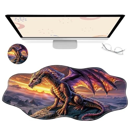 RWUTYTIUL Computer-Schreibtischmatte, wasserdichte Oberfläche, Schreibunterlage mit genähten Kanten, rutschfest, große Maus-Tastaturunterlage für Büro, Zuhause, Arbeit, Gamer, Laptop RWUTYTIUL Computer-Schreibtischmatte, wasserdichte Oberfläche, Schreibunterlage mit genähten Kanten, rutschfest, große Maus-Tastaturunterlage für Büro, Zuhause, Arbeit, Gamer, Laptop von RWUTYTIUL