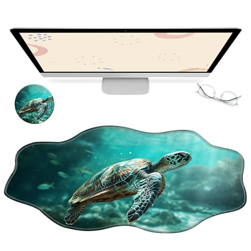 RWUTYTIUL Computer-Schreibtischmatte, wasserdichte Oberfläche, Schreibunterlage mit genähten Kanten, rutschfest, große Maus-Tastaturunterlage für Büro, Zuhause, Arbeit, Gamer, Laptop RWUTYTIUL Computer-Schreibtischmatte, wasserdichte Oberfläche, Schreibunterlage mit genähten Kanten, rutschfest, große Maus-Tastaturunterlage für Büro, Zuhause, Arbeit, Gamer, Laptop von RWUTYTIUL
