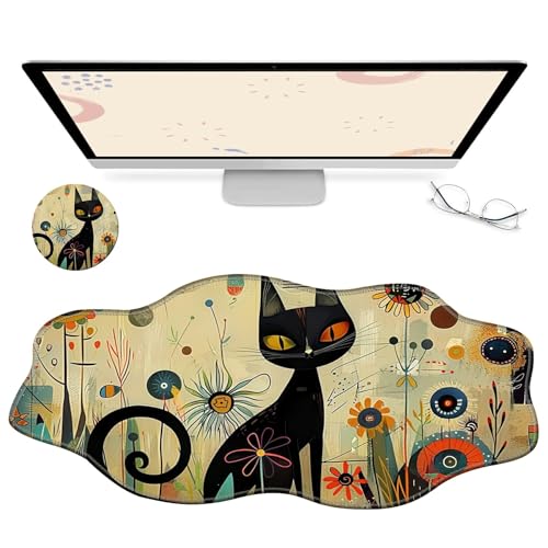 RWUTYTIUL Computer-Schreibtischmatte, wasserdichte Oberfläche, Schreibunterlage mit genähten Kanten, rutschfest, große Maus-Tastaturunterlage für Büro, Zuhause, Arbeit, Gamer, Laptop RWUTYTIUL Computer-Schreibtischmatte, wasserdichte Oberfläche, Schreibunterlage mit genähten Kanten, rutschfest, große Maus-Tastaturunterlage für Büro, Zuhause, Arbeit, Gamer, Laptop von RWUTYTIUL
