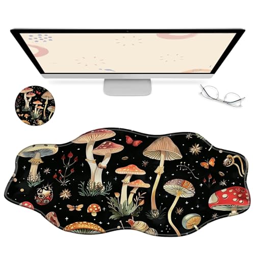 RWUTYTIUL Computer-Schreibtischmatte, wasserdichte Oberfläche, Schreibunterlage mit genähten Kanten, rutschfest, große Maus-Tastaturunterlage für Büro, Zuhause, Arbeit, Gamer, Laptop RWUTYTIUL Computer-Schreibtischmatte, wasserdichte Oberfläche, Schreibunterlage mit genähten Kanten, rutschfest, große Maus-Tastaturunterlage für Büro, Zuhause, Arbeit, Gamer, Laptop von RWUTYTIUL