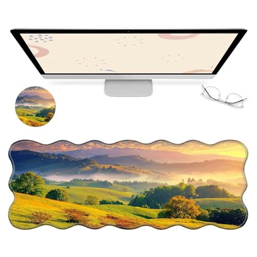 RWUTYTIUL Computer-Schreibtischmatte, wasserdichte Oberfläche, Schreibunterlage mit genähten Kanten, rutschfest, große Maus-Tastaturunterlage für Büro, Zuhause, Arbeit, Gamer, Laptop RWUTYTIUL Computer-Schreibtischmatte, wasserdichte Oberfläche, Schreibunterlage mit genähten Kanten, rutschfest, große Maus-Tastaturunterlage für Büro, Zuhause, Arbeit, Gamer, Laptop von RWUTYTIUL