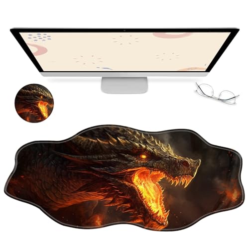 RWUTYTIUL Computer-Schreibtischmatte, wasserdichte Oberfläche, Schreibunterlage mit genähten Kanten, rutschfest, große Maus-Tastaturunterlage für Büro, Zuhause, Arbeit, Gamer, Laptop RWUTYTIUL Computer-Schreibtischmatte, wasserdichte Oberfläche, Schreibunterlage mit genähten Kanten, rutschfest, große Maus-Tastaturunterlage für Büro, Zuhause, Arbeit, Gamer, Laptop von RWUTYTIUL
