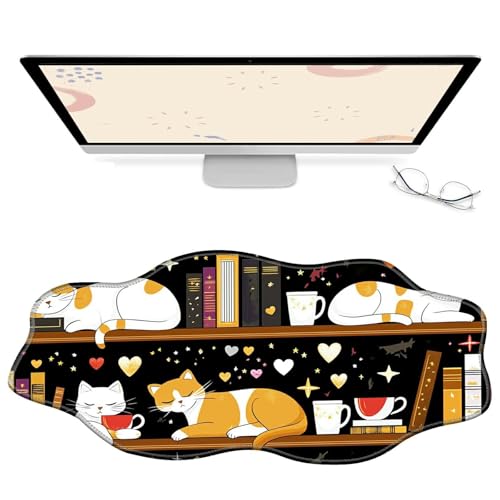 RWUTYTIUL Computer-Schreibtischmatte, wasserdichte Oberfläche, Schreibunterlage mit genähten Kanten, rutschfest, große Maus-Tastaturunterlage für Büro, Zuhause, Arbeit, Gamer, Laptop RWUTYTIUL Computer-Schreibtischmatte, wasserdichte Oberfläche, Schreibunterlage mit genähten Kanten, rutschfest, große Maus-Tastaturunterlage für Büro, Zuhause, Arbeit, Gamer, Laptop von RWUTYTIUL