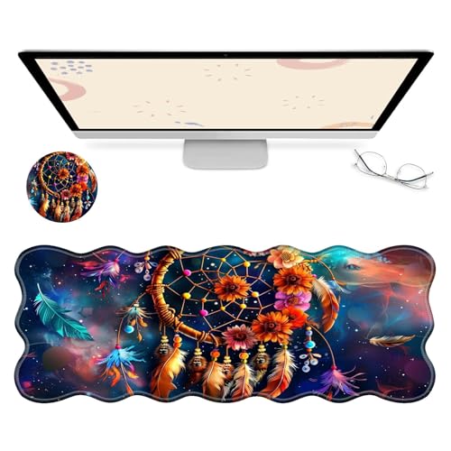 RWUTYTIUL Computer-Schreibtischmatte, wasserdichte Oberfläche, Schreibunterlage mit genähten Kanten, rutschfest, große Maus-Tastaturunterlage für Büro, Zuhause, Arbeit, Gamer, Laptop RWUTYTIUL Computer-Schreibtischmatte, wasserdichte Oberfläche, Schreibunterlage mit genähten Kanten, rutschfest, große Maus-Tastaturunterlage für Büro, Zuhause, Arbeit, Gamer, Laptop von RWUTYTIUL