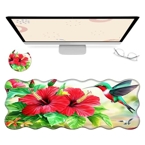 RWUTYTIUL Computer-Schreibtischmatte, wasserdichte Oberfläche, Schreibunterlage mit genähten Kanten, rutschfest, große Maus-Tastaturunterlage für Büro, Zuhause, Arbeit, Gamer, Laptop RWUTYTIUL Computer-Schreibtischmatte, wasserdichte Oberfläche, Schreibunterlage mit genähten Kanten, rutschfest, große Maus-Tastaturunterlage für Büro, Zuhause, Arbeit, Gamer, Laptop von RWUTYTIUL