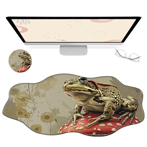 RWUTYTIUL Computer-Schreibtischmatte, wasserdichte Oberfläche, Schreibunterlage mit genähten Kanten, rutschfest, große Maus-Tastaturunterlage für Büro, Zuhause, Arbeit, Gamer, Laptop RWUTYTIUL Computer-Schreibtischmatte, wasserdichte Oberfläche, Schreibunterlage mit genähten Kanten, rutschfest, große Maus-Tastaturunterlage für Büro, Zuhause, Arbeit, Gamer, Laptop von RWUTYTIUL