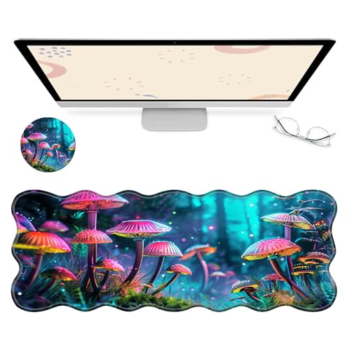 RWUTYTIUL Computer-Schreibtischmatte, wasserdichte Oberfläche, Schreibunterlage mit genähten Kanten, rutschfest, große Maus-Tastaturunterlage für Büro, Zuhause, Arbeit, Gamer, Laptop RWUTYTIUL Computer-Schreibtischmatte, wasserdichte Oberfläche, Schreibunterlage mit genähten Kanten, rutschfest, große Maus-Tastaturunterlage für Büro, Zuhause, Arbeit, Gamer, Laptop von RWUTYTIUL