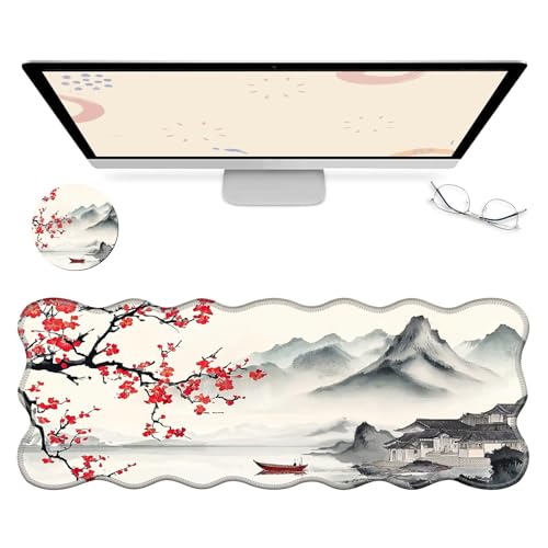 RWUTYTIUL Computer-Schreibtischmatte, wasserdichte Oberfläche, Schreibunterlage mit genähten Kanten, rutschfest, große Maus-Tastaturunterlage für Büro, Zuhause, Arbeit, Gamer, Laptop RWUTYTIUL Computer-Schreibtischmatte, wasserdichte Oberfläche, Schreibunterlage mit genähten Kanten, rutschfest, große Maus-Tastaturunterlage für Büro, Zuhause, Arbeit, Gamer, Laptop von RWUTYTIUL