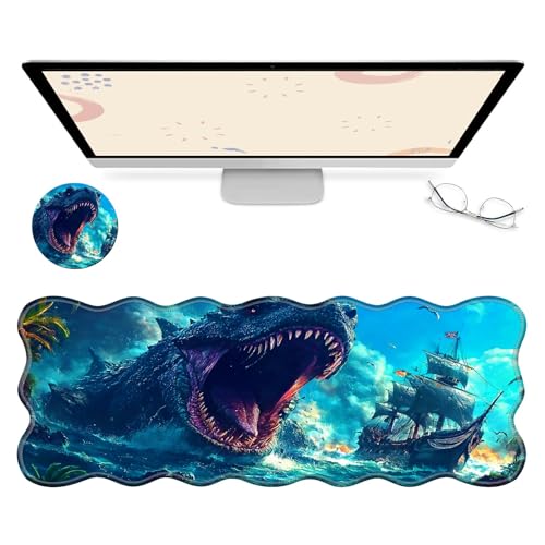 RWUTYTIUL Computer-Schreibtischmatte, wasserdichte Oberfläche, Schreibunterlage mit genähten Kanten, rutschfest, große Maus-Tastaturunterlage für Büro, Zuhause, Arbeit, Gamer, Laptop RWUTYTIUL Computer-Schreibtischmatte, wasserdichte Oberfläche, Schreibunterlage mit genähten Kanten, rutschfest, große Maus-Tastaturunterlage für Büro, Zuhause, Arbeit, Gamer, Laptop von RWUTYTIUL