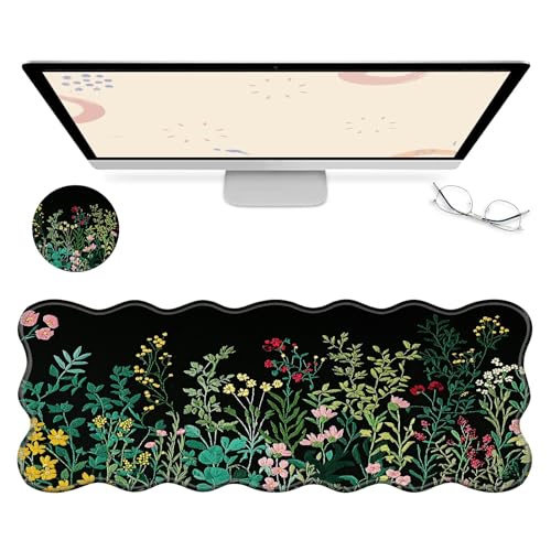 RWUTYTIUL Computer-Schreibtischmatte, wasserdichte Oberfläche, Schreibunterlage mit genähten Kanten, rutschfest, große Maus-Tastaturunterlage für Büro, Zuhause, Arbeit, Gamer, Laptop RWUTYTIUL Computer-Schreibtischmatte, wasserdichte Oberfläche, Schreibunterlage mit genähten Kanten, rutschfest, große Maus-Tastaturunterlage für Büro, Zuhause, Arbeit, Gamer, Laptop von RWUTYTIUL