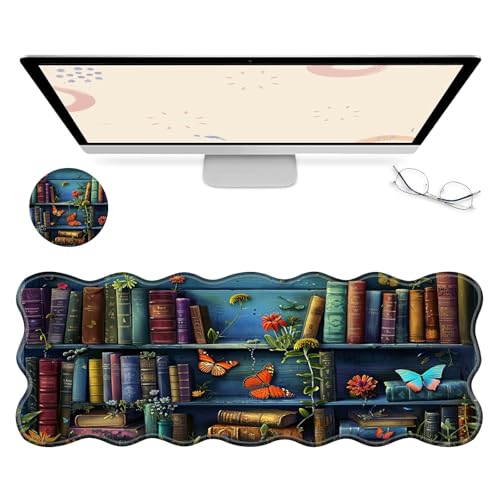 RWUTYTIUL Computer-Schreibtischmatte, wasserdichte Oberfläche, Schreibunterlage mit genähten Kanten, rutschfest, große Maus-Tastaturunterlage für Büro, Zuhause, Arbeit, Gamer, Laptop RWUTYTIUL Computer-Schreibtischmatte, wasserdichte Oberfläche, Schreibunterlage mit genähten Kanten, rutschfest, große Maus-Tastaturunterlage für Büro, Zuhause, Arbeit, Gamer, Laptop von RWUTYTIUL