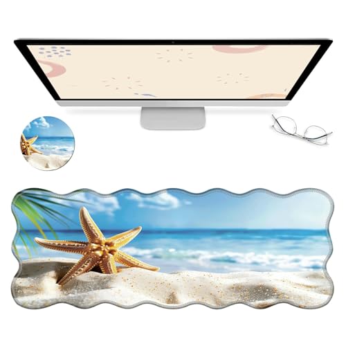 RWUTYTIUL Computer-Schreibtischmatte, wasserdichte Oberfläche, Schreibunterlage mit genähten Kanten, rutschfest, große Maus-Tastaturunterlage für Büro, Zuhause, Arbeit, Gamer, Laptop RWUTYTIUL Computer-Schreibtischmatte, wasserdichte Oberfläche, Schreibunterlage mit genähten Kanten, rutschfest, große Maus-Tastaturunterlage für Büro, Zuhause, Arbeit, Gamer, Laptop von RWUTYTIUL