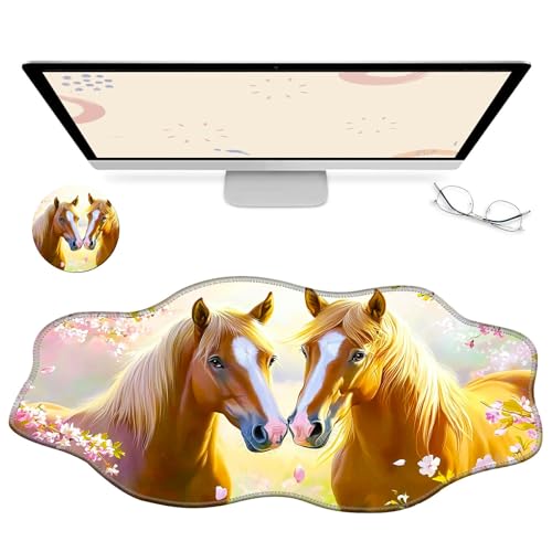RWUTYTIUL Computer-Schreibtischmatte, wasserdichte Oberfläche, Schreibunterlage mit genähten Kanten, rutschfest, große Maus-Tastaturunterlage für Büro, Zuhause, Arbeit, Gamer, Laptop RWUTYTIUL Computer-Schreibtischmatte, wasserdichte Oberfläche, Schreibunterlage mit genähten Kanten, rutschfest, große Maus-Tastaturunterlage für Büro, Zuhause, Arbeit, Gamer, Laptop von RWUTYTIUL