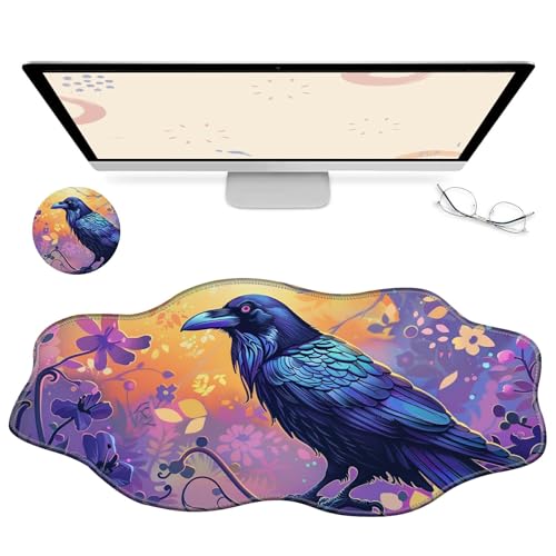 RWUTYTIUL Computer-Schreibtischmatte, wasserdichte Oberfläche, Schreibunterlage mit genähten Kanten, rutschfest, große Maus-Tastaturunterlage für Büro, Zuhause, Arbeit, Gamer, Laptop RWUTYTIUL Computer-Schreibtischmatte, wasserdichte Oberfläche, Schreibunterlage mit genähten Kanten, rutschfest, große Maus-Tastaturunterlage für Büro, Zuhause, Arbeit, Gamer, Laptop von RWUTYTIUL