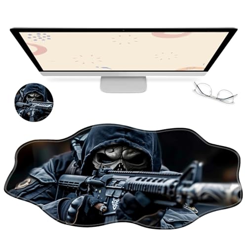 RWUTYTIUL Computer-Schreibtischmatte, wasserdichte Oberfläche, Schreibunterlage mit genähten Kanten, rutschfest, große Maus-Tastaturunterlage für Büro, Zuhause, Arbeit, Gamer, Laptop RWUTYTIUL Computer-Schreibtischmatte, wasserdichte Oberfläche, Schreibunterlage mit genähten Kanten, rutschfest, große Maus-Tastaturunterlage für Büro, Zuhause, Arbeit, Gamer, Laptop von RWUTYTIUL