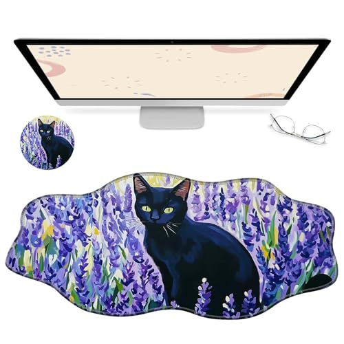 RWUTYTIUL Computer-Schreibtischmatte, wasserdichte Oberfläche, Schreibunterlage mit genähten Kanten, rutschfest, große Maus-Tastaturunterlage für Büro, Zuhause, Arbeit, Gamer, Laptop RWUTYTIUL Computer-Schreibtischmatte, wasserdichte Oberfläche, Schreibunterlage mit genähten Kanten, rutschfest, große Maus-Tastaturunterlage für Büro, Zuhause, Arbeit, Gamer, Laptop von RWUTYTIUL
