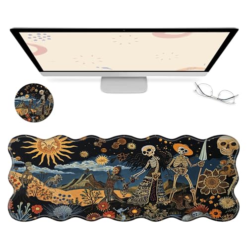 RWUTYTIUL Computer-Schreibtischmatte, wasserdichte Oberfläche, Schreibunterlage mit genähten Kanten, rutschfest, große Maus-Tastaturunterlage für Büro, Zuhause, Arbeit, Gamer, Laptop RWUTYTIUL Computer-Schreibtischmatte, wasserdichte Oberfläche, Schreibunterlage mit genähten Kanten, rutschfest, große Maus-Tastaturunterlage für Büro, Zuhause, Arbeit, Gamer, Laptop von RWUTYTIUL