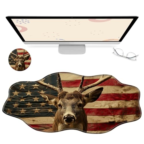 RWUTYTIUL Computer-Schreibtischmatte, wasserdichte Oberfläche, Schreibunterlage mit genähten Kanten, rutschfest, große Maus-Tastaturunterlage für Büro, Zuhause, Arbeit, Gamer, Laptop RWUTYTIUL Computer-Schreibtischmatte, wasserdichte Oberfläche, Schreibunterlage mit genähten Kanten, rutschfest, große Maus-Tastaturunterlage für Büro, Zuhause, Arbeit, Gamer, Laptop von RWUTYTIUL