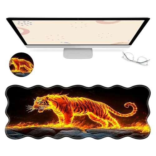 RWUTYTIUL Computer-Schreibtischmatte, wasserdichte Oberfläche, Schreibunterlage mit genähten Kanten, rutschfest, große Maus-Tastaturunterlage für Büro, Zuhause, Arbeit, Gamer, Laptop RWUTYTIUL Computer-Schreibtischmatte, wasserdichte Oberfläche, Schreibunterlage mit genähten Kanten, rutschfest, große Maus-Tastaturunterlage für Büro, Zuhause, Arbeit, Gamer, Laptop von RWUTYTIUL