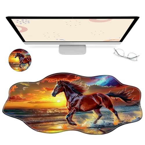 RWUTYTIUL Computer-Schreibtischmatte, wasserdichte Oberfläche, Schreibunterlage mit genähten Kanten, rutschfest, große Maus-Tastaturunterlage für Büro, Zuhause, Arbeit, Gamer, Laptop RWUTYTIUL Computer-Schreibtischmatte, wasserdichte Oberfläche, Schreibunterlage mit genähten Kanten, rutschfest, große Maus-Tastaturunterlage für Büro, Zuhause, Arbeit, Gamer, Laptop von RWUTYTIUL