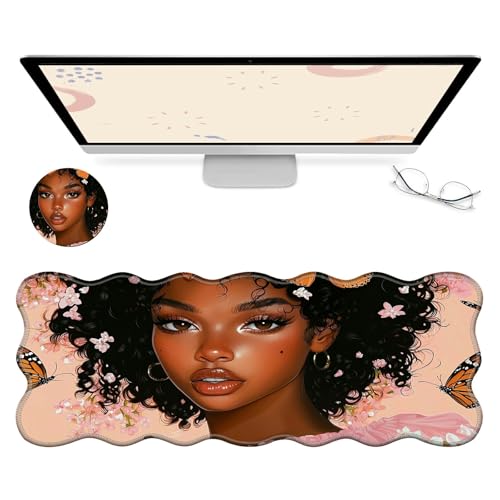 RWUTYTIUL Computer-Schreibtischmatte, wasserdichte Oberfläche, Schreibunterlage mit genähten Kanten, rutschfest, große Maus-Tastaturunterlage für Büro, Zuhause, Arbeit, Gamer, Laptop RWUTYTIUL Computer-Schreibtischmatte, wasserdichte Oberfläche, Schreibunterlage mit genähten Kanten, rutschfest, große Maus-Tastaturunterlage für Büro, Zuhause, Arbeit, Gamer, Laptop von RWUTYTIUL