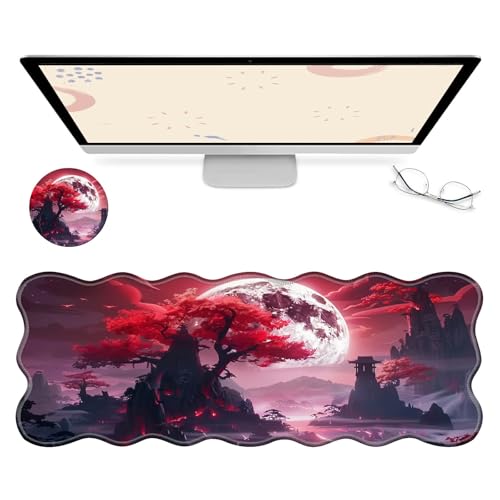 RWUTYTIUL Computer-Schreibtischmatte, wasserdichte Oberfläche, Schreibunterlage mit genähten Kanten, rutschfest, große Maus-Tastaturunterlage für Büro, Zuhause, Arbeit, Gamer, Laptop RWUTYTIUL Computer-Schreibtischmatte, wasserdichte Oberfläche, Schreibunterlage mit genähten Kanten, rutschfest, große Maus-Tastaturunterlage für Büro, Zuhause, Arbeit, Gamer, Laptop von RWUTYTIUL
