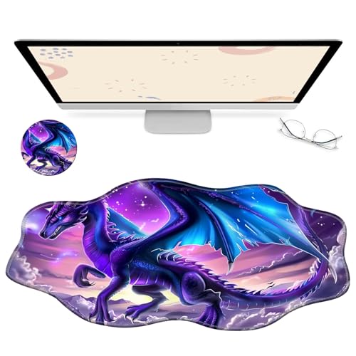 RWUTYTIUL Computer-Schreibtischmatte, wasserdichte Oberfläche, Schreibunterlage mit genähten Kanten, rutschfest, große Maus-Tastaturunterlage für Büro, Zuhause, Arbeit, Gamer, Laptop RWUTYTIUL Computer-Schreibtischmatte, wasserdichte Oberfläche, Schreibunterlage mit genähten Kanten, rutschfest, große Maus-Tastaturunterlage für Büro, Zuhause, Arbeit, Gamer, Laptop von RWUTYTIUL
