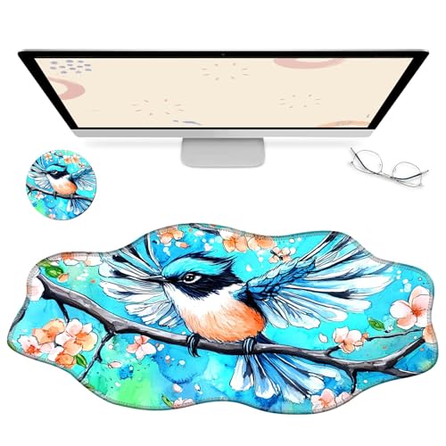 RWUTYTIUL Computer-Schreibtischmatte, wasserdichte Oberfläche, Schreibunterlage mit genähten Kanten, rutschfest, große Maus-Tastaturunterlage für Büro, Zuhause, Arbeit, Gamer, Laptop RWUTYTIUL Computer-Schreibtischmatte, wasserdichte Oberfläche, Schreibunterlage mit genähten Kanten, rutschfest, große Maus-Tastaturunterlage für Büro, Zuhause, Arbeit, Gamer, Laptop von RWUTYTIUL